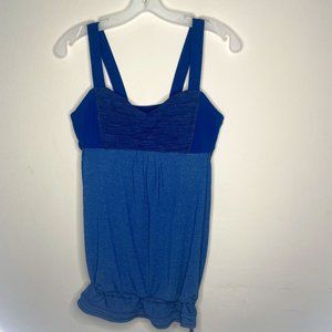 Lululemon workout back on track tank top built in bra size 10
